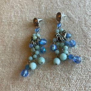 Fun blue accented earrings.